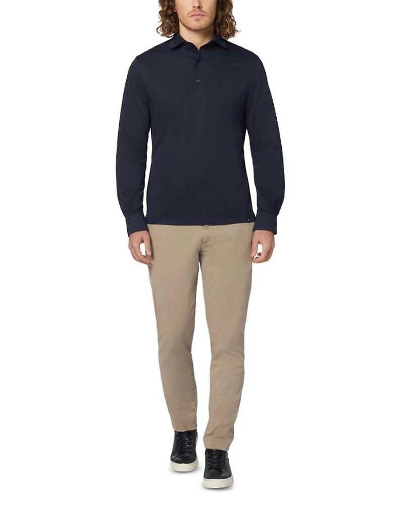 Japanese Jersey Long Sleeve Polo Shirt