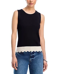 T Tahari Crewneck Colorblocked Sweater