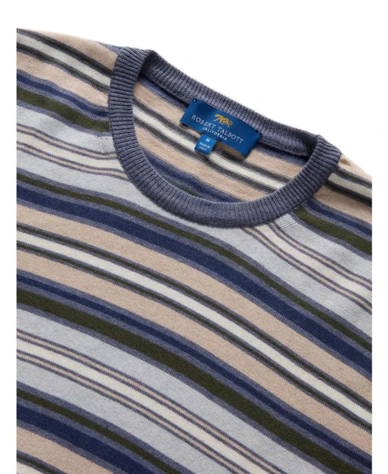 Pratt Stripe Short Sleeve Crewneck Sweater