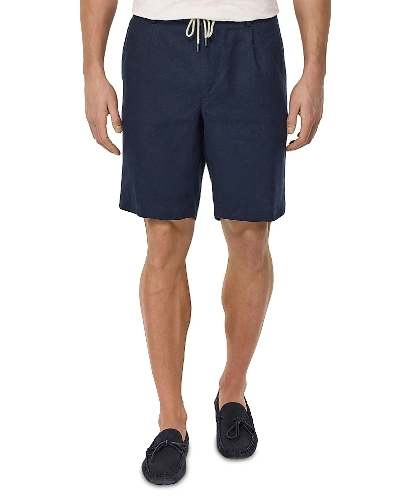 Boggi Milano Coulisse Linen Bermuda Shorts