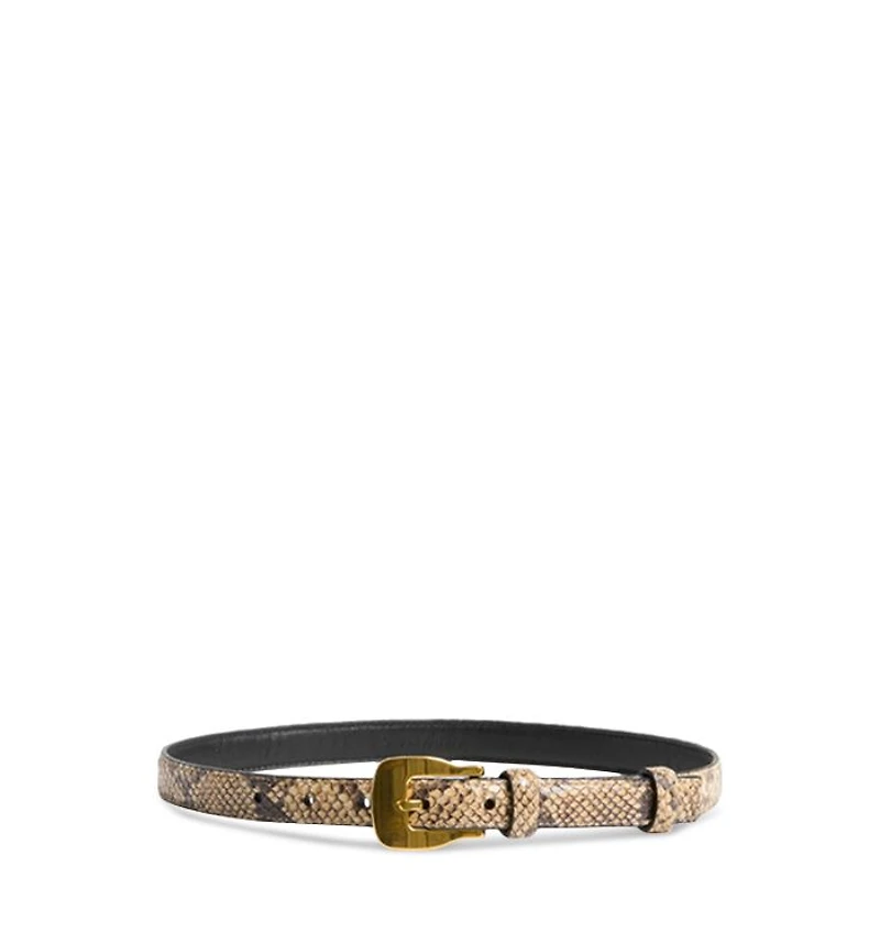 Women's Square Buckle Embossed Belt