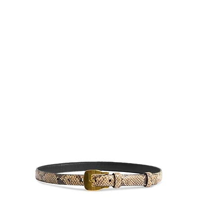 Women's Square Buckle Embossed Belt