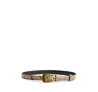Altuzarra Women's Square Buckle Embossed Belt