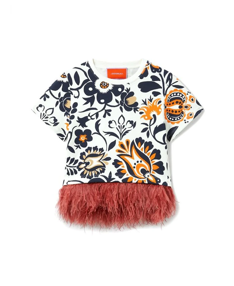 La Scala Tee with Feathers