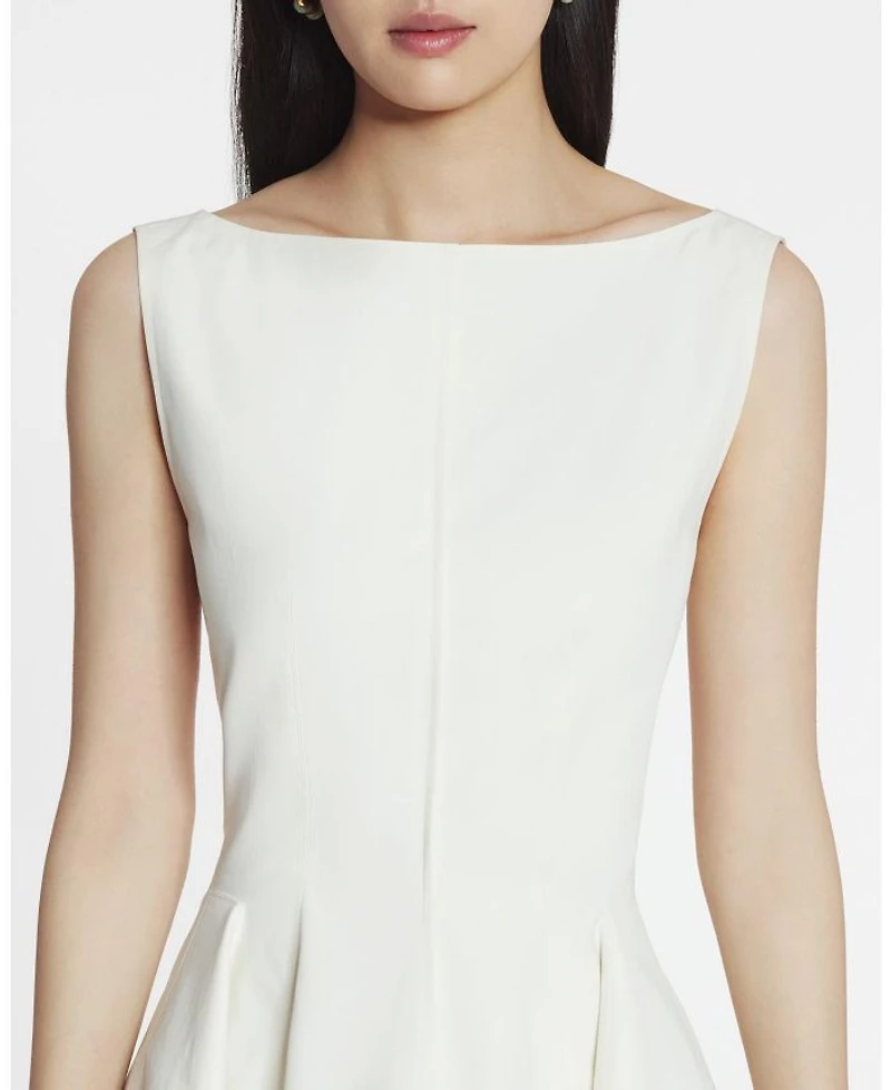 Cotton Peplum Dress
