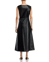 Orla Faux Leather Midi Dress
