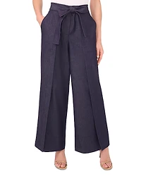 CeCe Tie Waist Wide Leg Pants