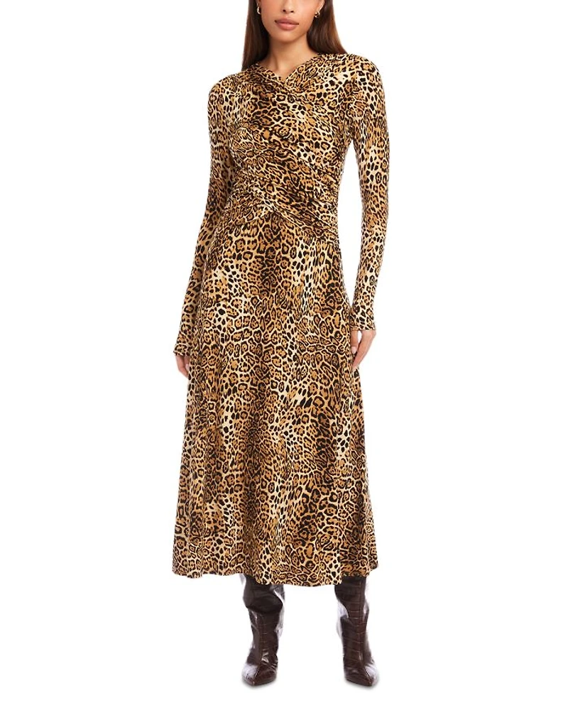 Kourtney Cross Front Midi Dress