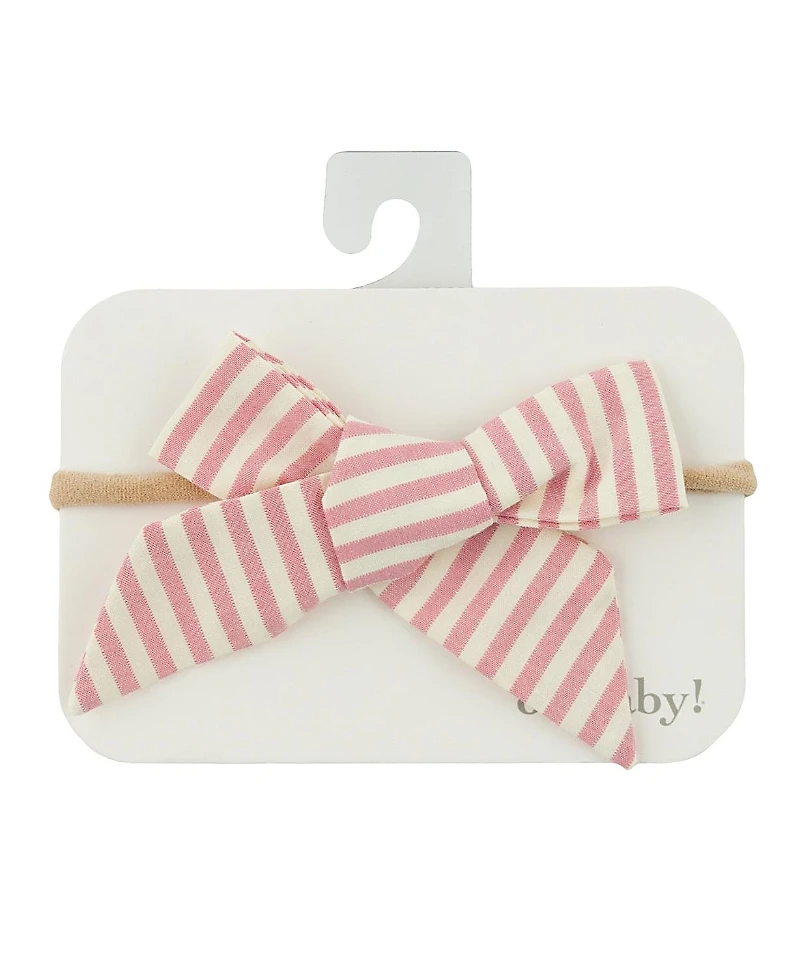 oh baby! Girls' Tie Bow Cabana Headband - Baby