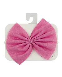 oh baby! Girls' Sparkle Gathered Bow Headband - Baby