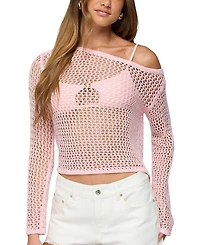 Edikted Inara Off Shoulder Crochet Top