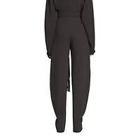 Wool and Viscose Like Barrel Pants