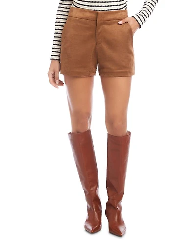 Faux Suede Modern Shorts
