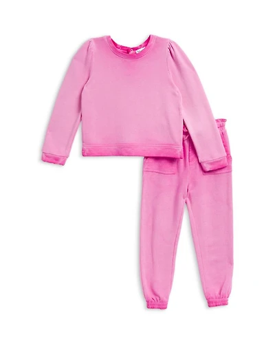 Girls' Pretty Pink Jogger Set - Little Kid