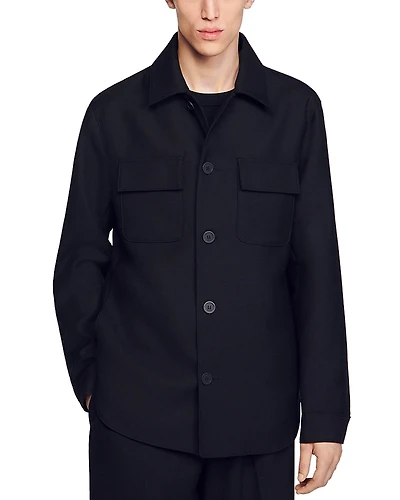 Sandro Button Up Overshirt
