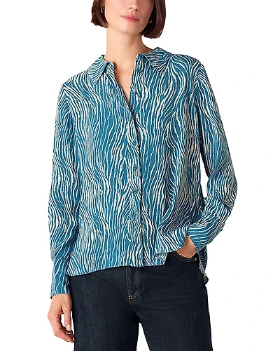 Whistles Zebra Print Blouse