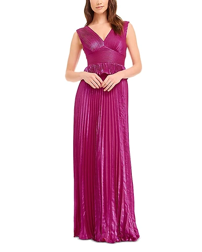 Dress the Population Liliana Pleated Long