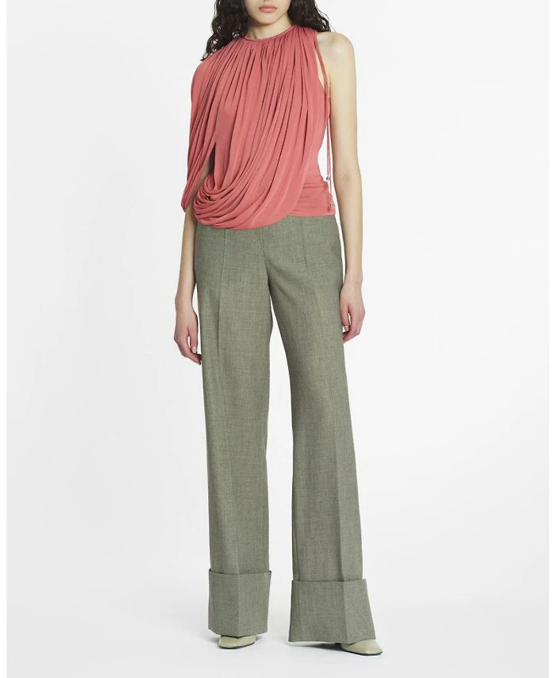 Draped Jersey Top