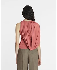 Draped Jersey Top