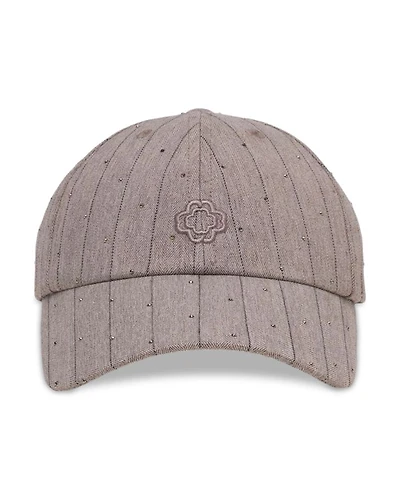 Studded Striped Cap