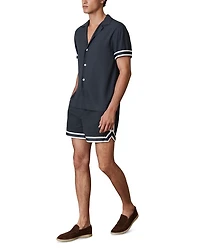 Asher Striped Cuff Camp Shirt