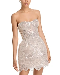 Bronx And Banco Giselle Blanc Mini Dress