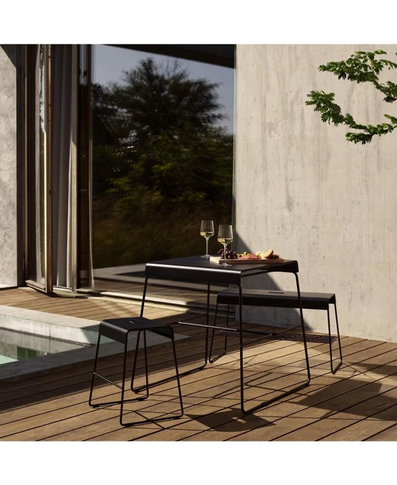 Bench with Shelf A-Bench Outdoor