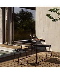 Bench with Shelf A-Bench Outdoor