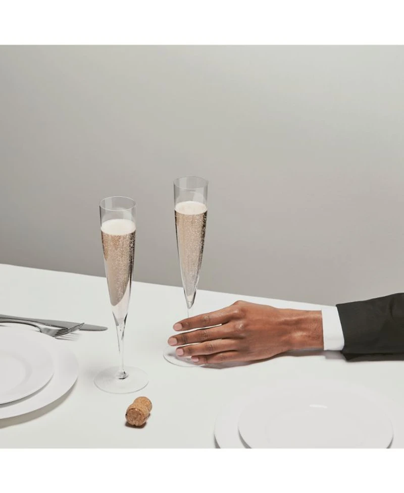 Elegance Champagne Trumpet Flute, Pair