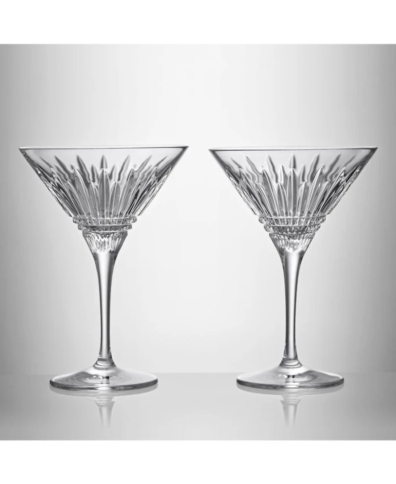 Lismore Diamond Martini Glasses, Set of 2