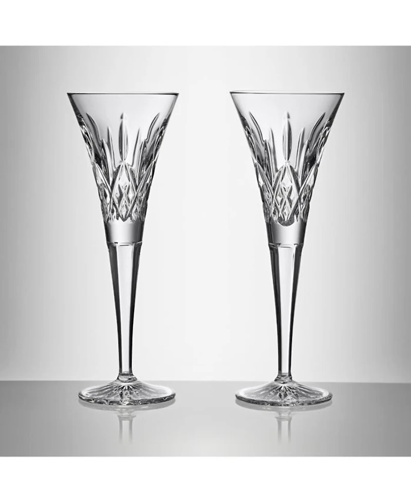 Lismore Toasting Flutes, Set of 2