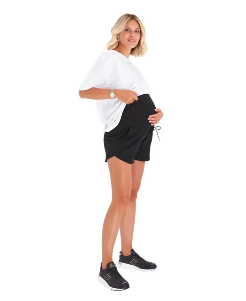 Relax Foldover Waistband Maternity Shorts