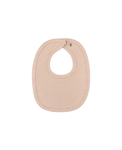 Ely's & Co. Unisex Heart and Star Button Pointelle Collection Bib - Baby