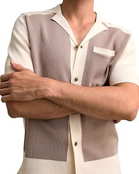 Reiss Color Block Camp Shirt