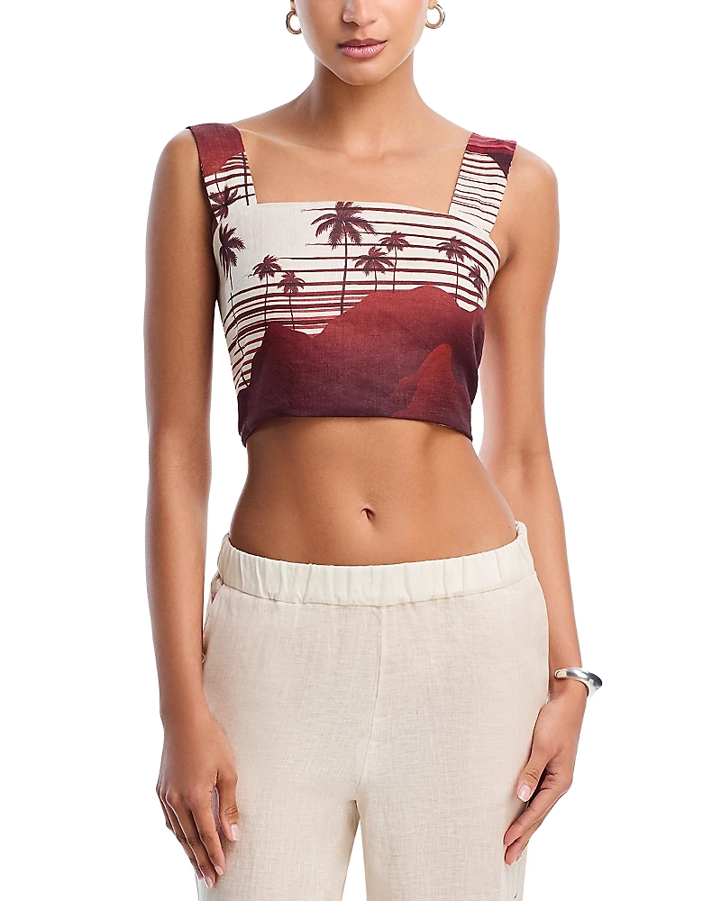 Juan De Dios Marimba Linen Top