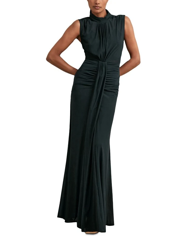 Daniella Sleeveless Ruched Maxi Dress