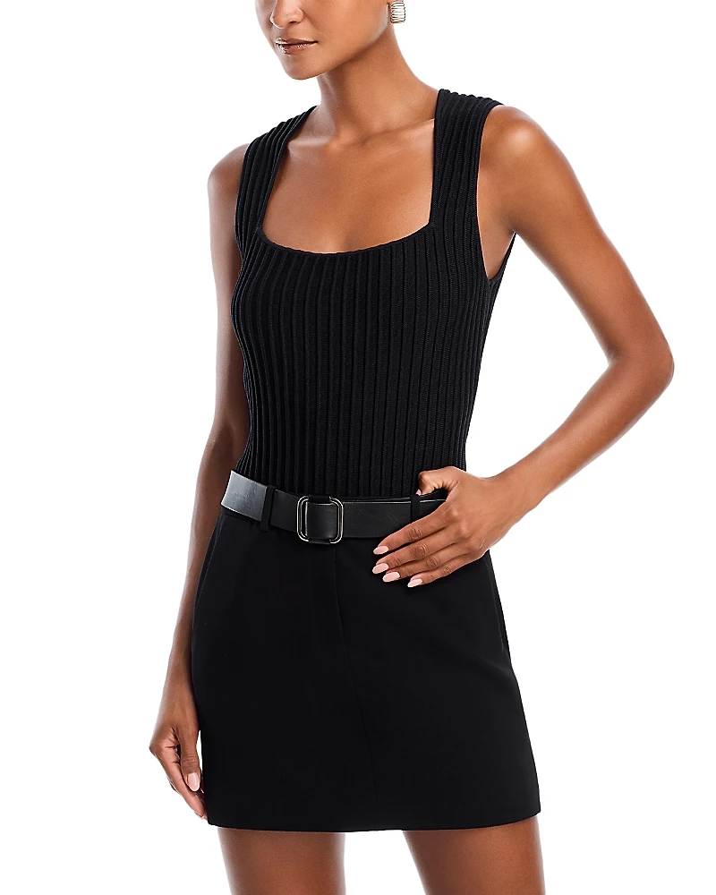 French Connection Ottoman Crinkle Knit Tank