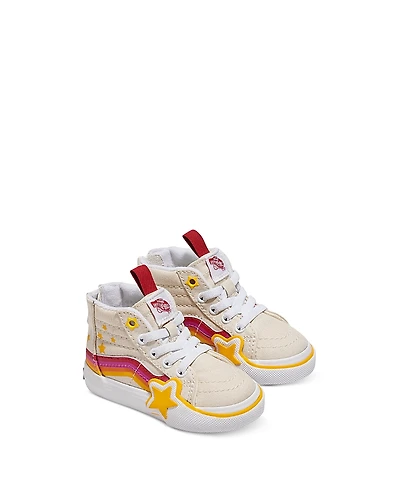 Vans Unisex SK8 High Top Zip Sneakers - Toddler
