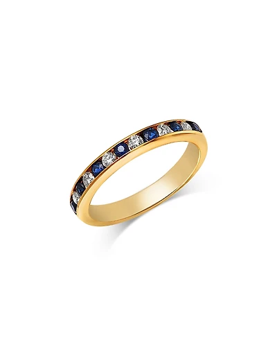 Bloomingdale's Fine Collection Gemstone & Diamond Channel Set Ring