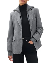 rag & bone Frank Knit Combo Blazer