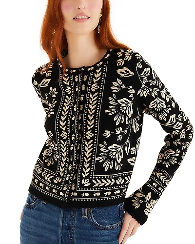 Farm Rio Flower Bloom Cardigan