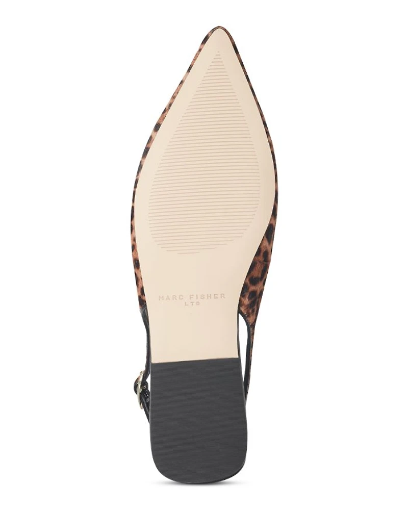 Women's Gabraly Calf Hair Slingback Flats