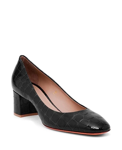 Women's Leather Low-Heel Pump