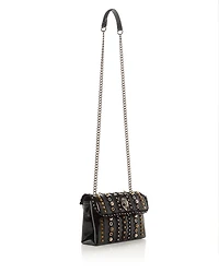 Medium Kensington Stud Leather Shoulder Bag