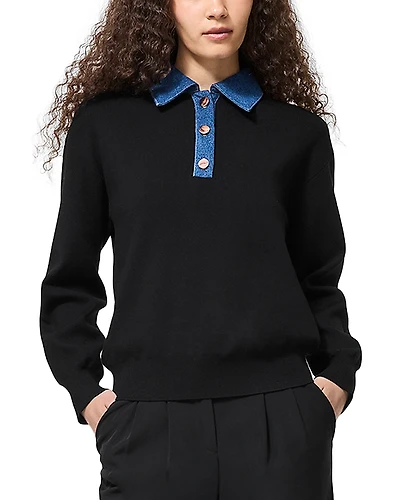 French Connection Contrast Collar Sweater