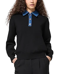 French Connection Contrast Collar Sweater