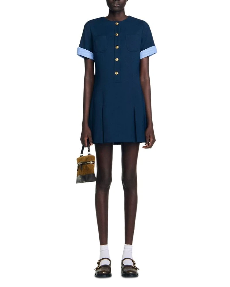 Short Pleated Dress