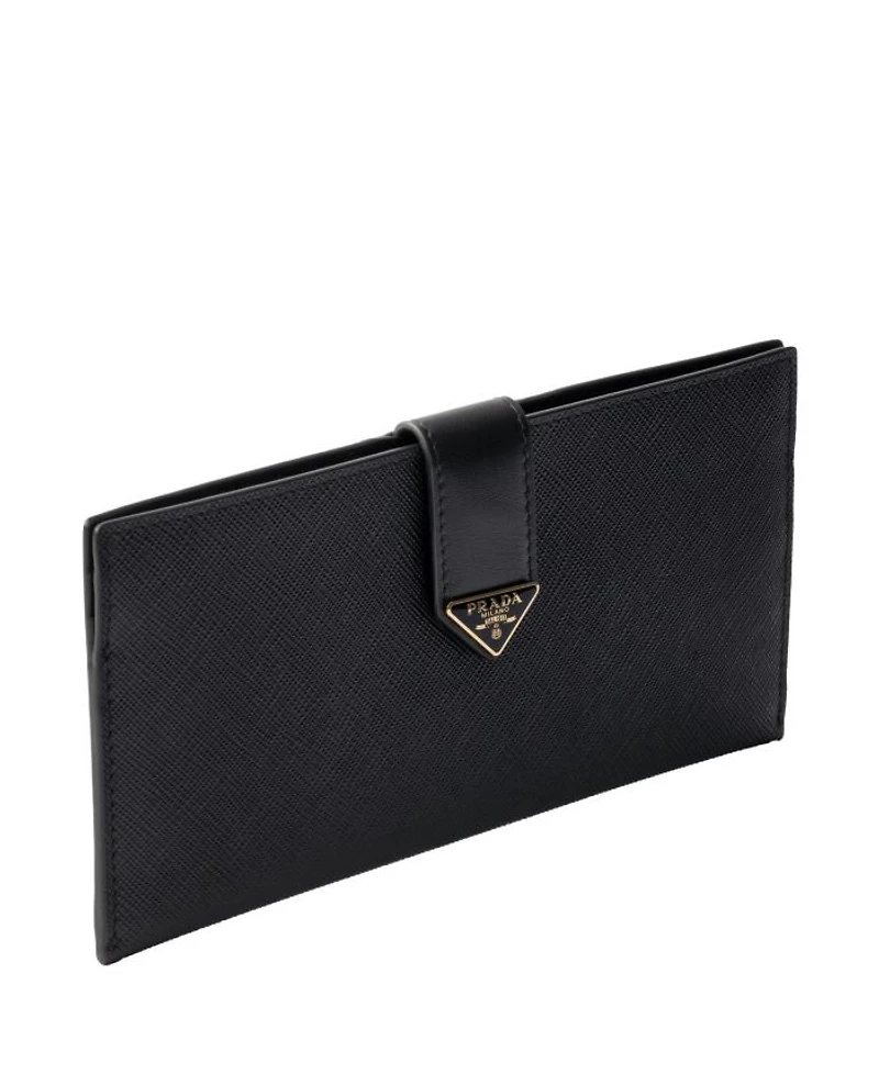Large Saffiano And Leather Wallet