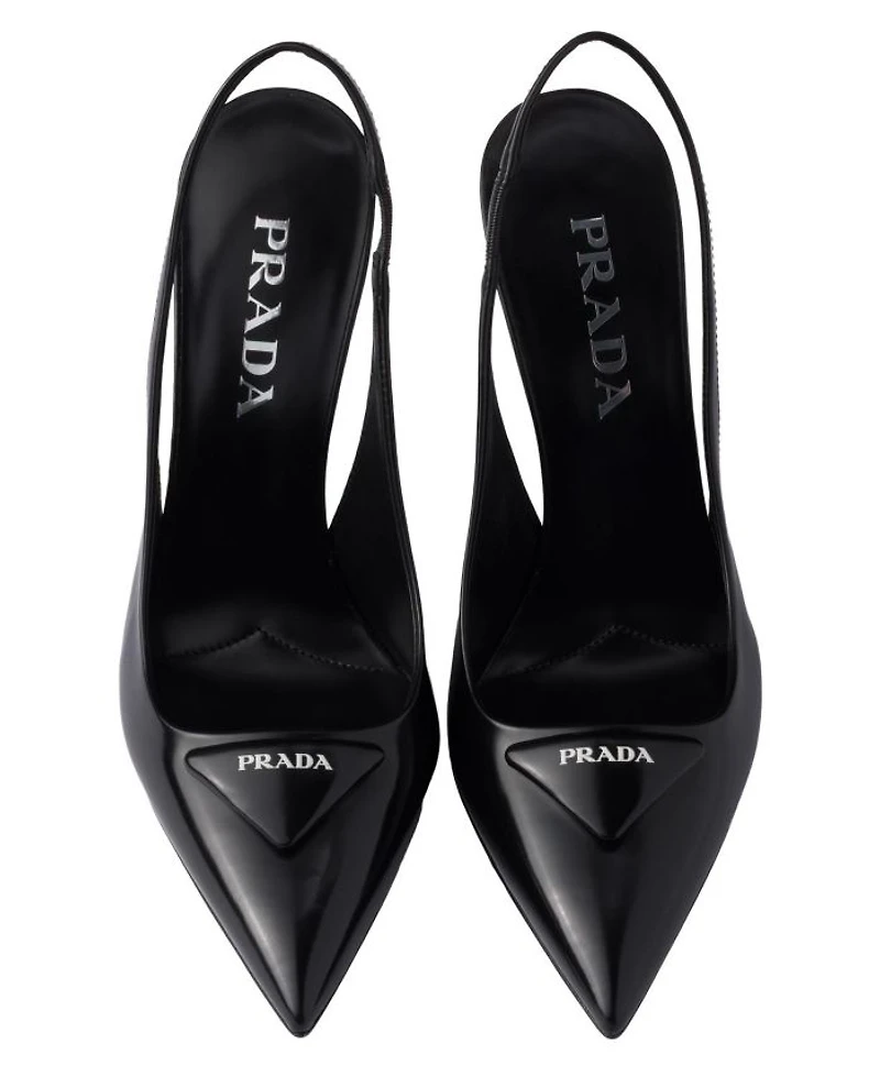 Women's Brushed Leather Slingback Pumps