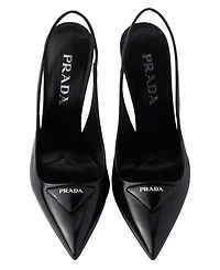 Women's Brushed Leather Slingback Pumps